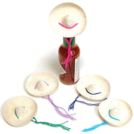 What is the color of the Mini Straw Sombrero?