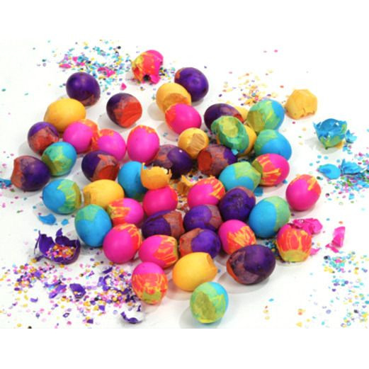 What do you do with confetti filled eggs?