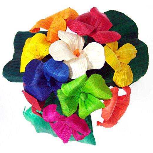 Multicolor Hortencia Cornhusk Flowers Questions & Answers