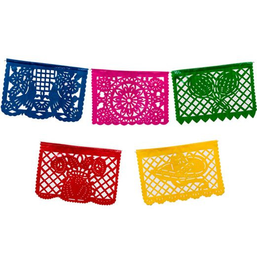 Large Plastic Picado Banner - Multicolor Questions & Answers